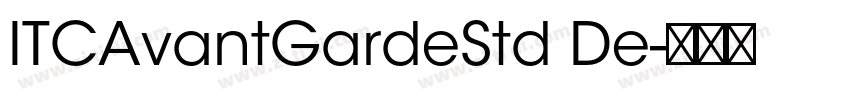 ITCAvantGardeStd De字体转换